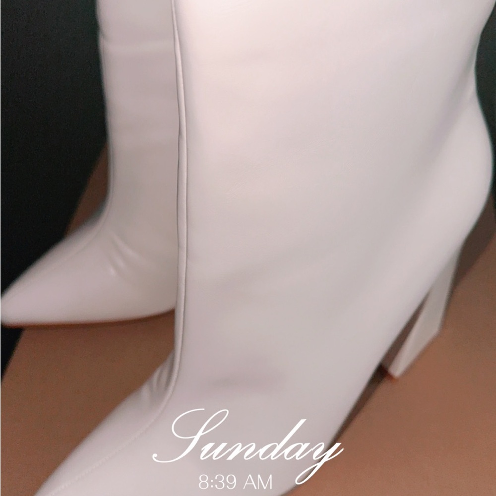 Elegant White Women's Boots